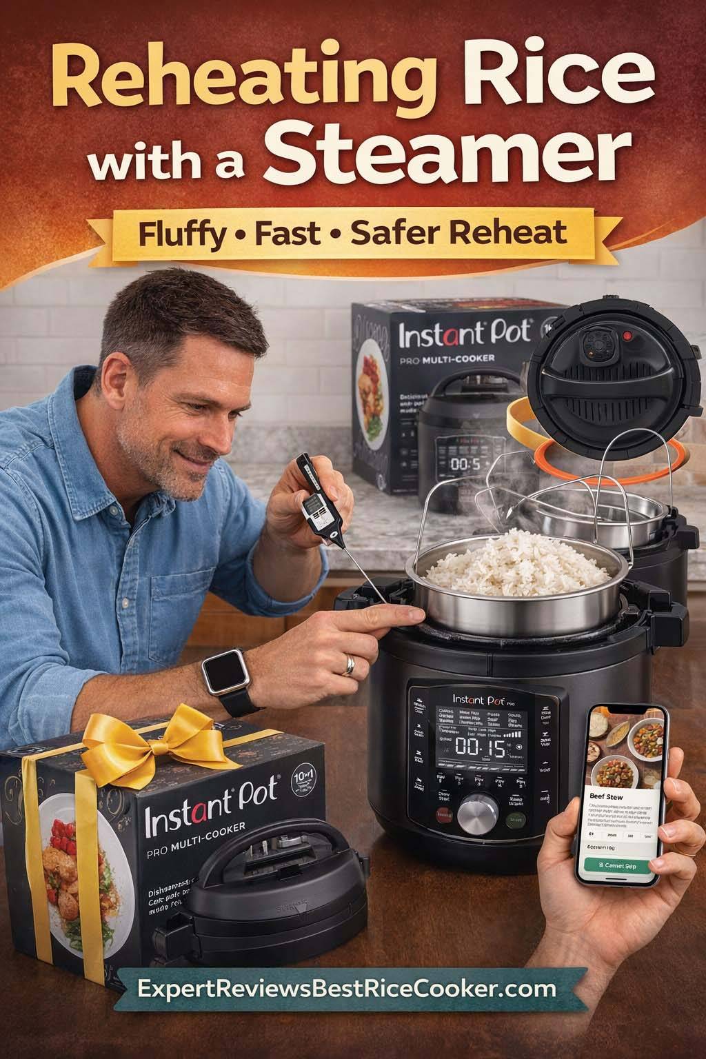 Reheating Rice with a Steamer