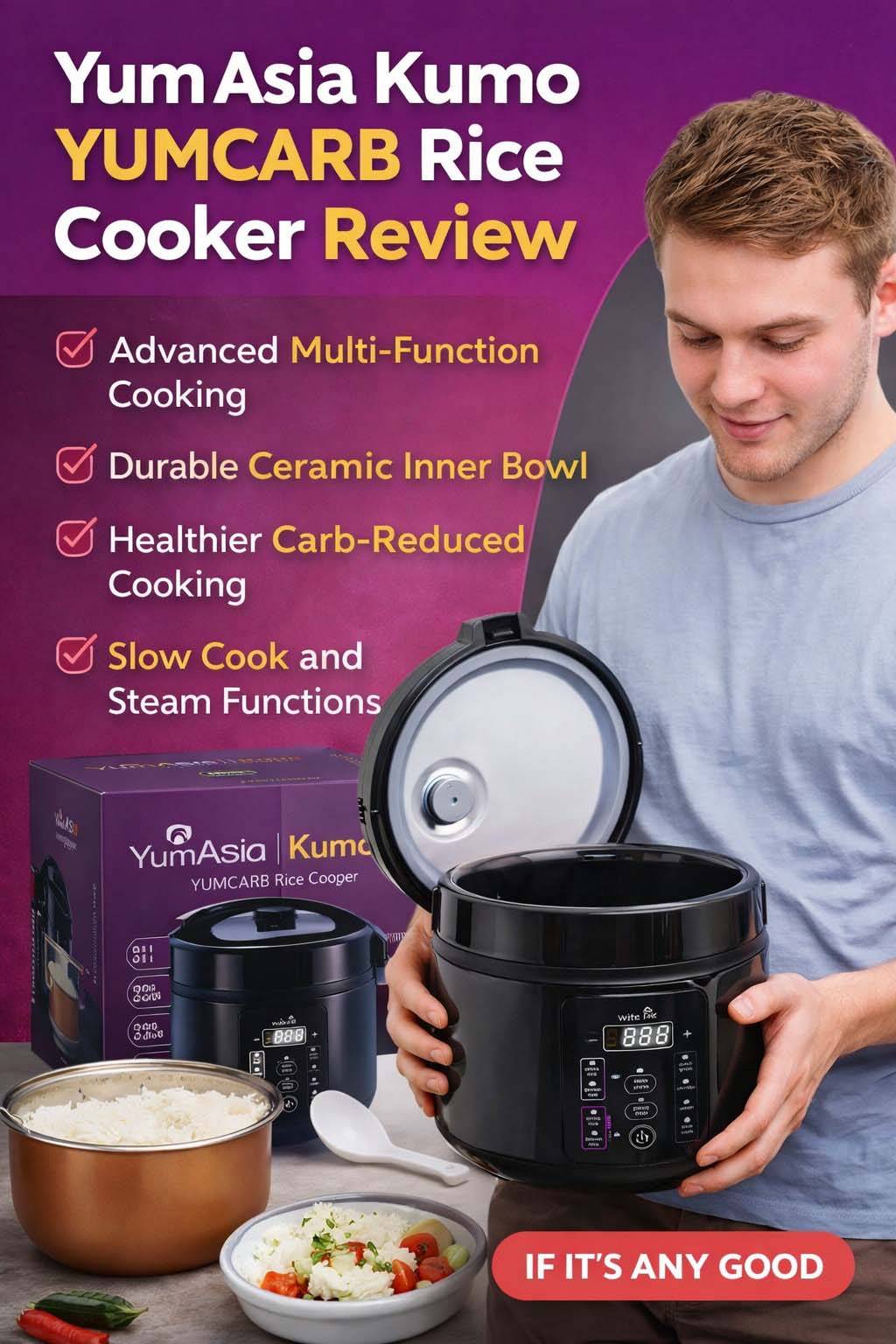 Yum Asia Kumo Yumcarb Rice Cooker Review