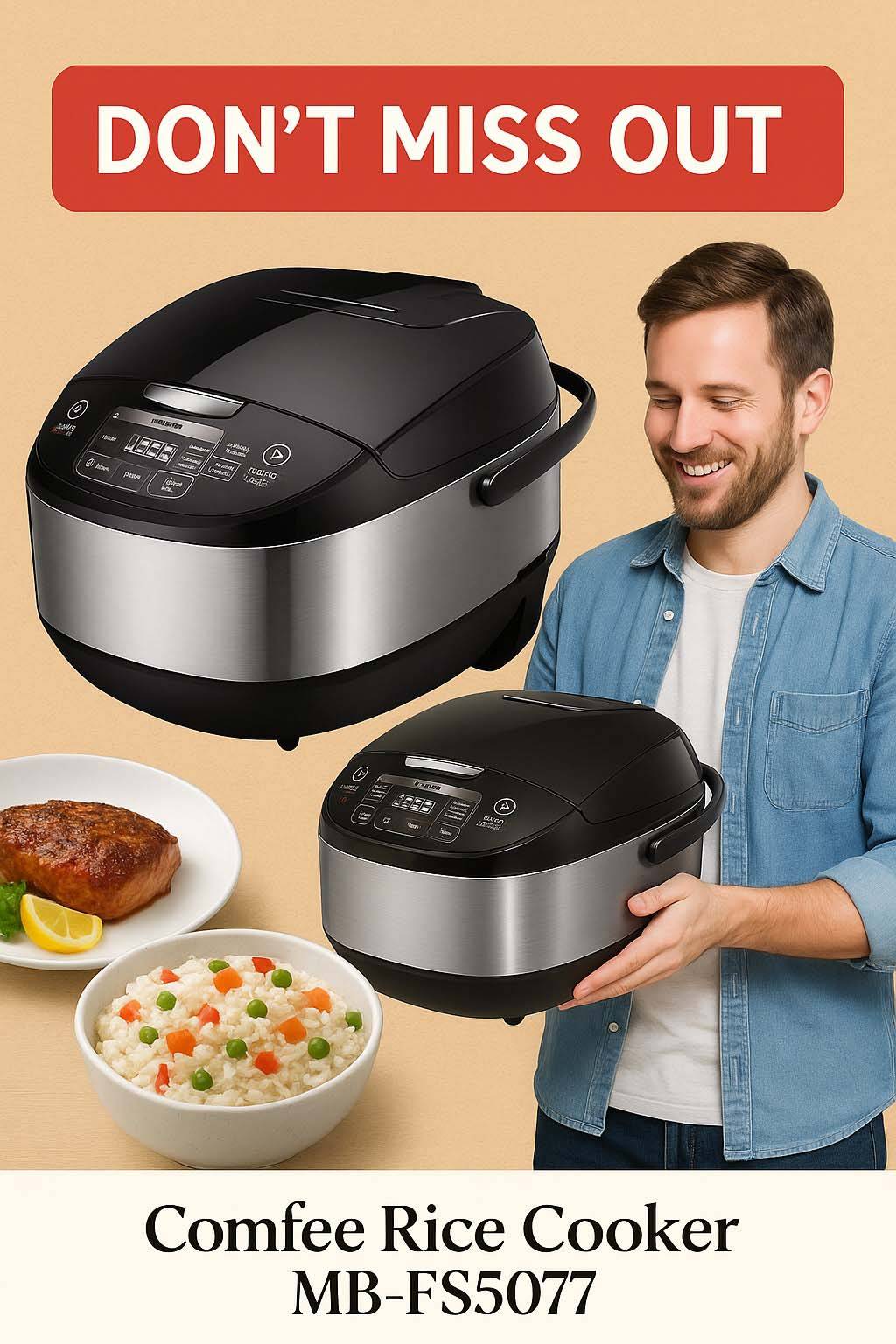 Comfee Rice Cooker MB-FS5077 Comfee Rice Cooker MB-FS5077
