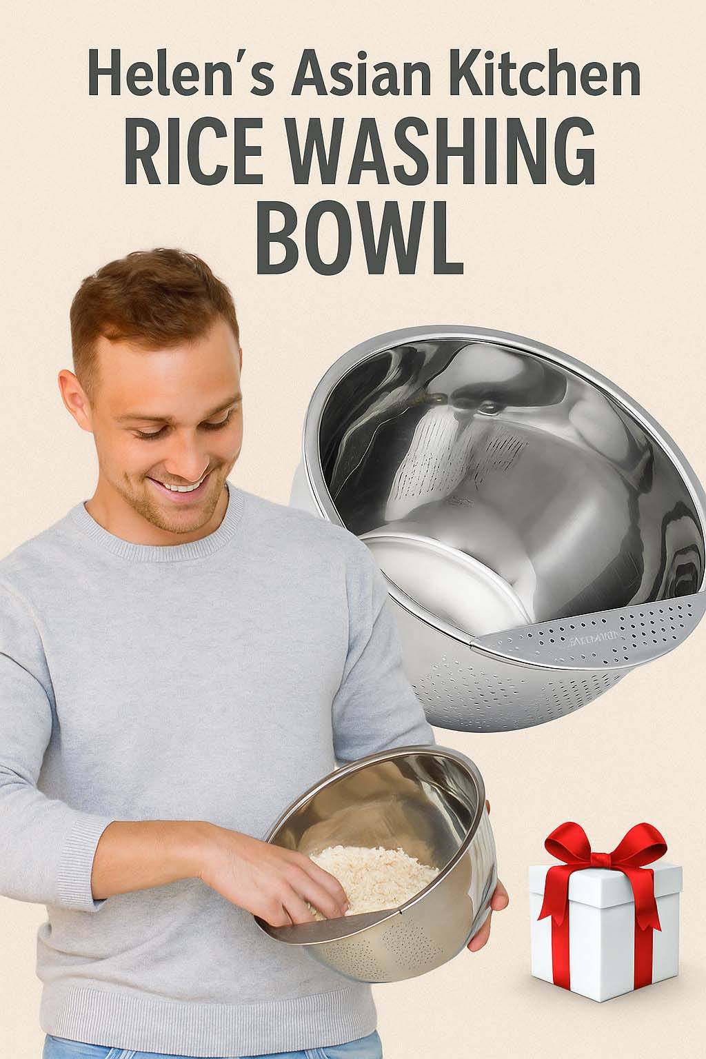 Helens Asian Kitchen rice washing bowl 1