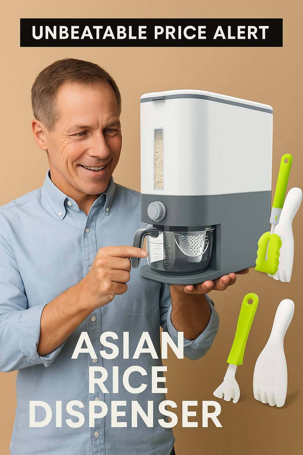 asian rice dispenser
