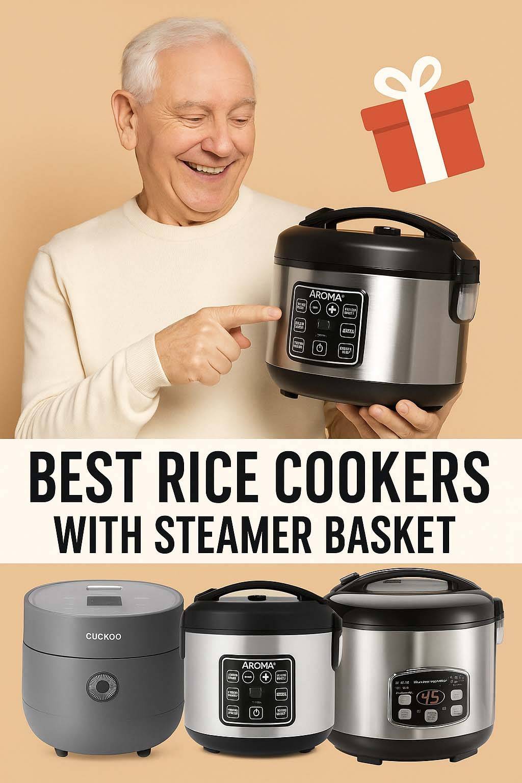rice cooker with steam basket