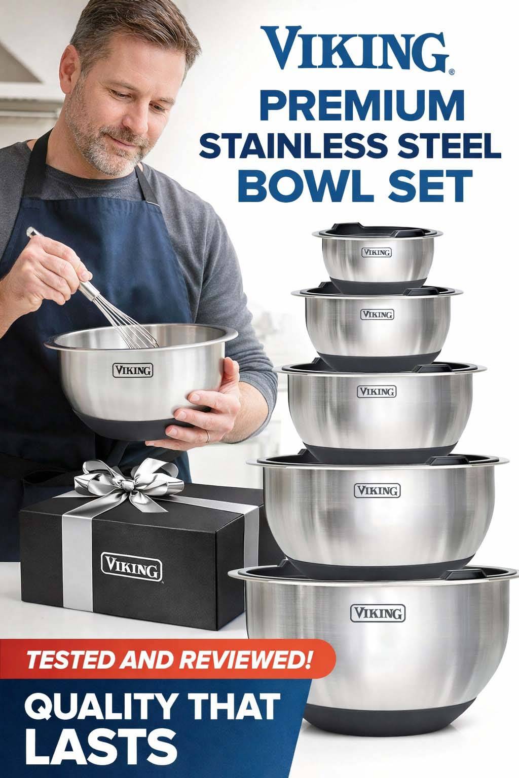 Viking Stainless Steel Bowl Set