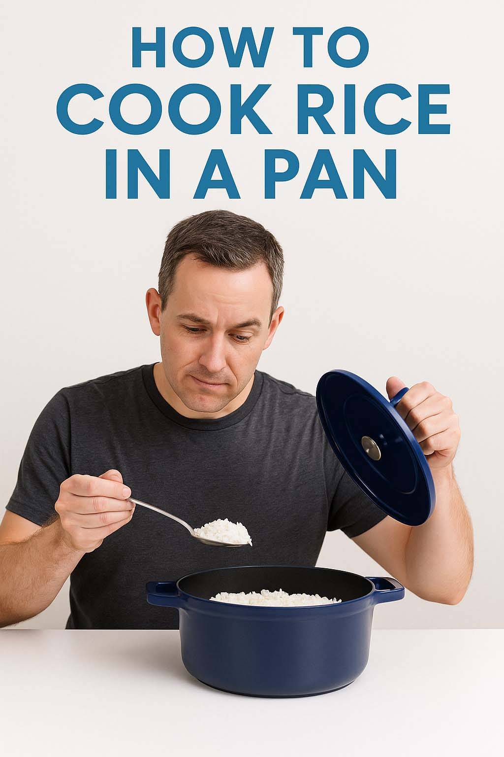 How to cook rice in a pan