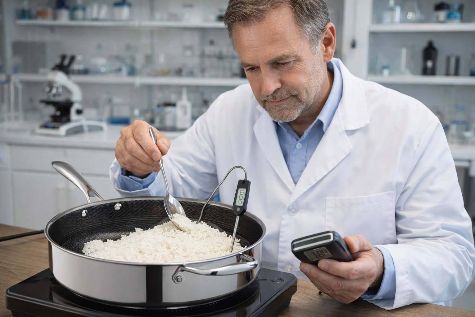 Reheating Rice in Pan
