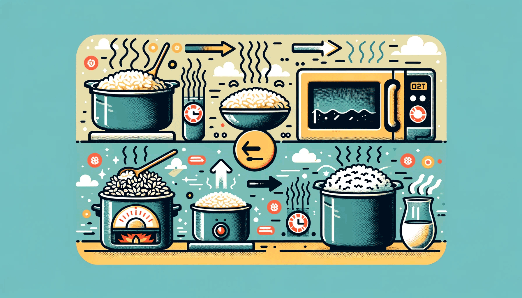 cooking and reheating rice