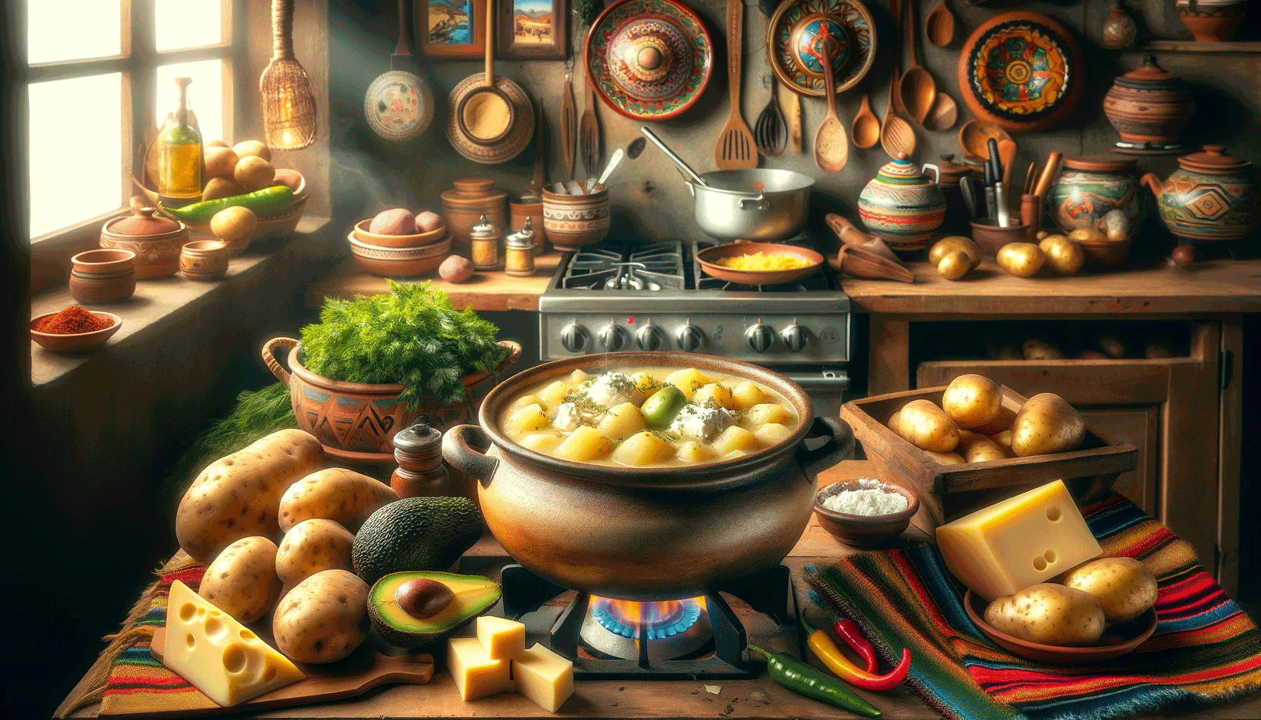 locro de papa ecuatoriano