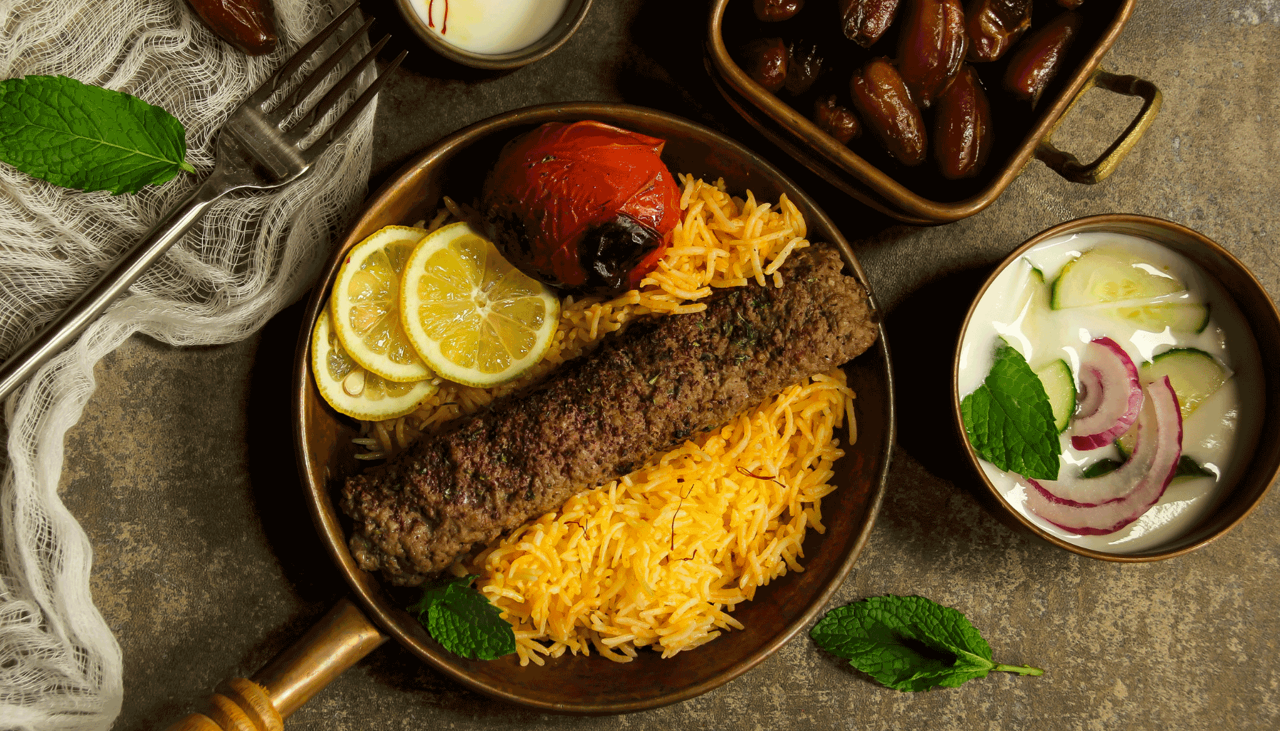 sabzi persian chelow kabab