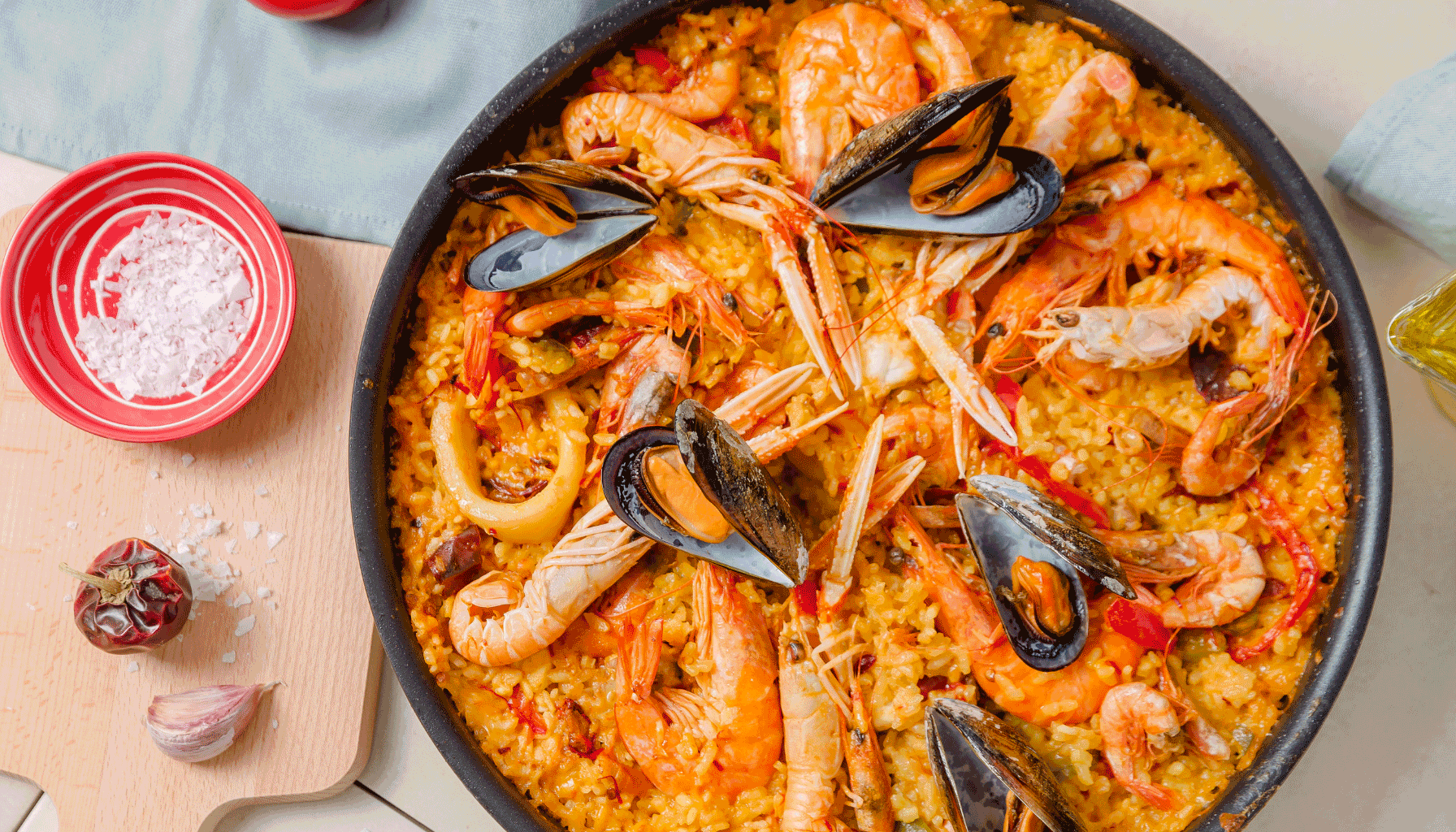 seafood paella recipe