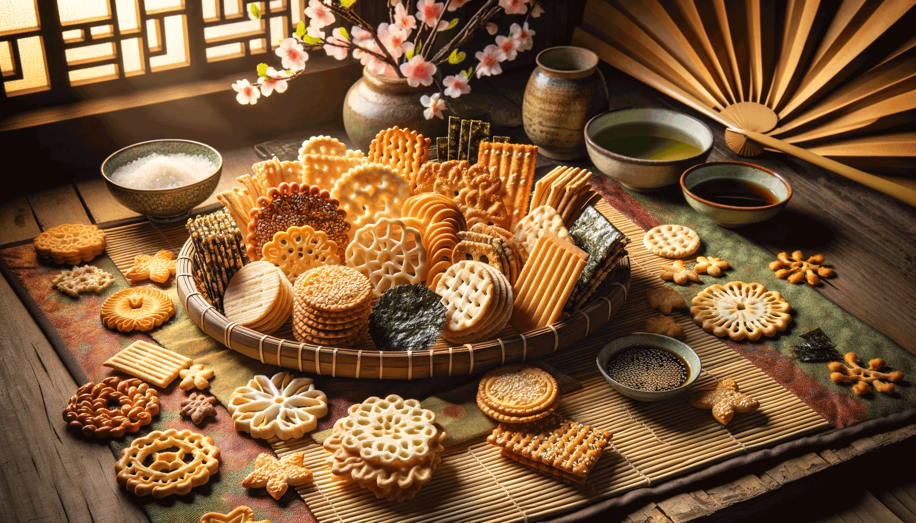 Asian Salty Rice Crackers: A Crunchy Delight