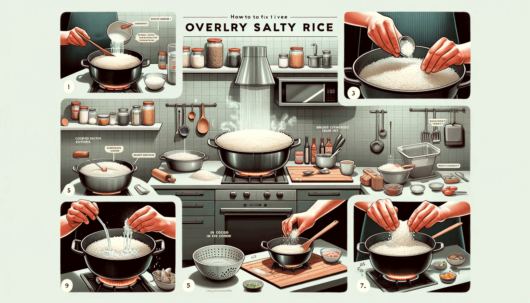 how do you fix salty rice