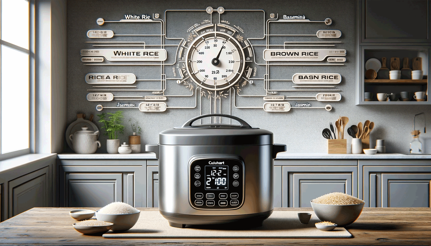 how long do we let the rice on the cuisinart rice cooker