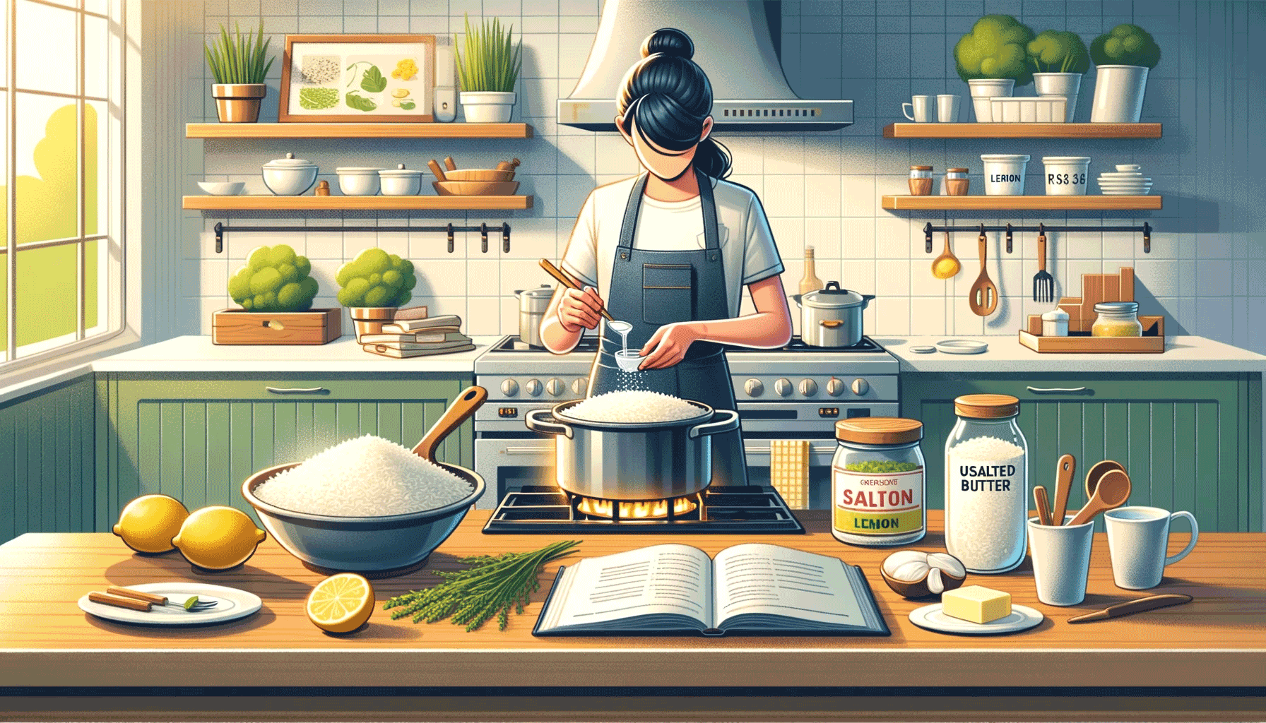 how to tone down salty rice