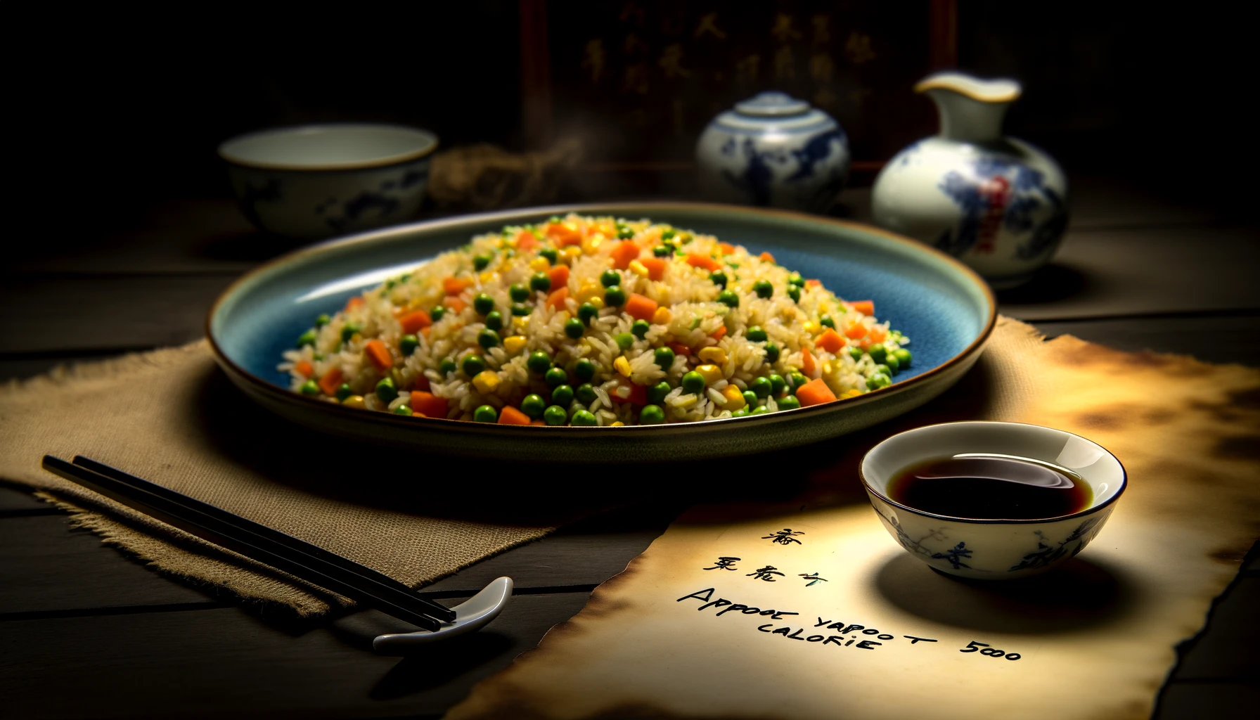 chinese vegetable fried rice calorie