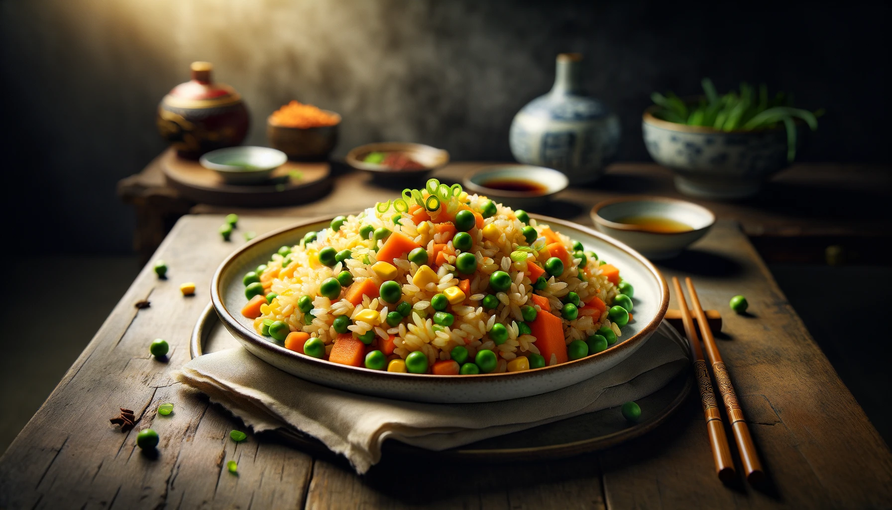 chinese vegetable fried rices