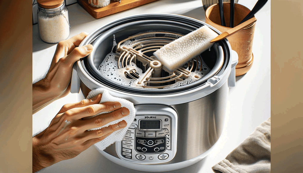 clean the heating element on a zojirushi rice cooker