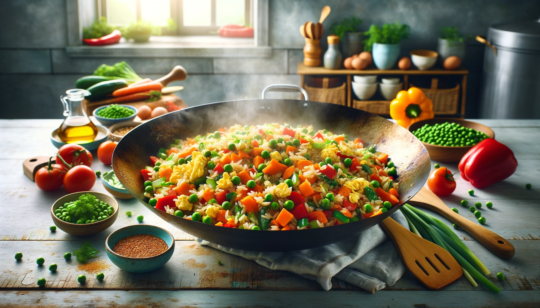healthy vegetable fried rice