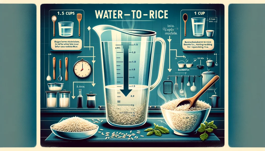 water to cook 1 cup of basmati rice