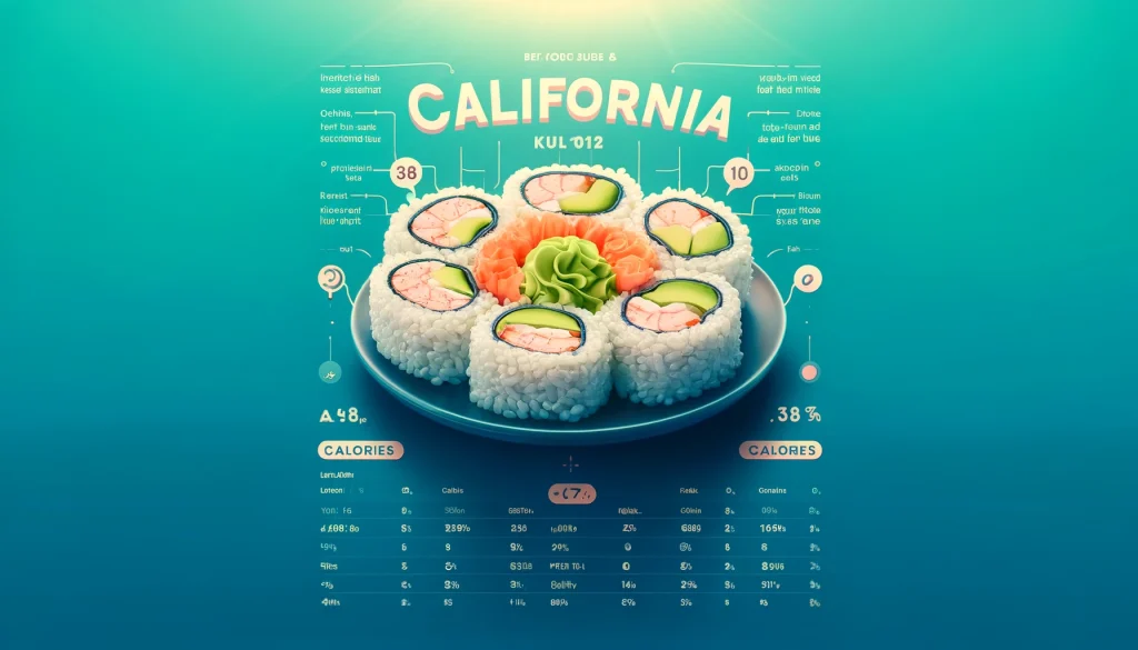 california roll calorie