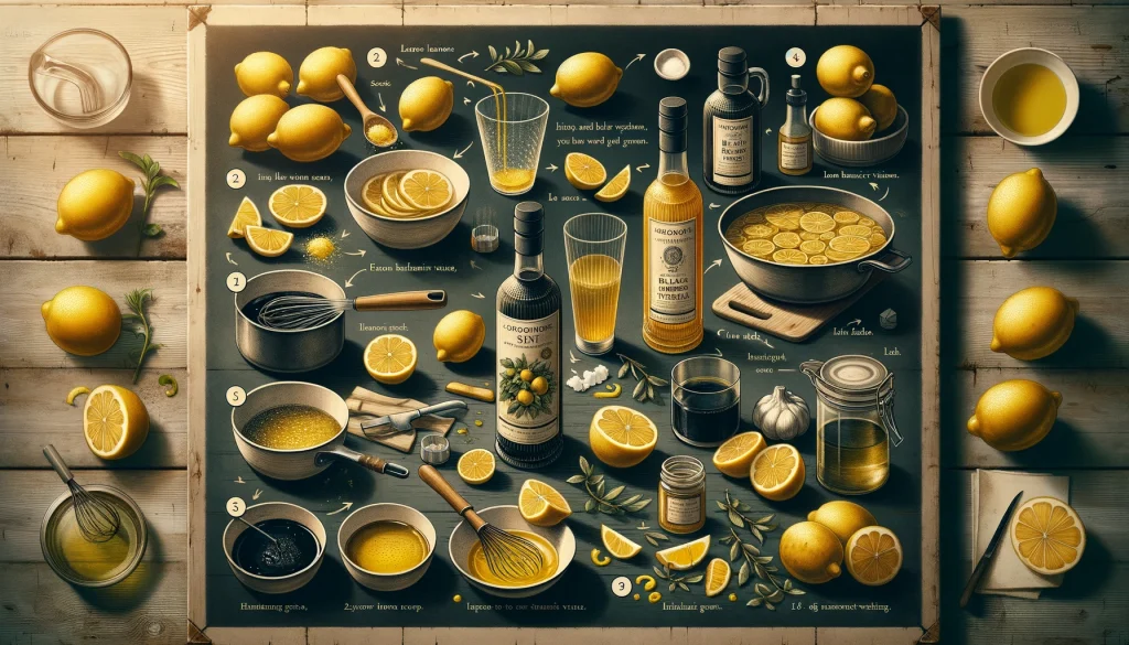 how to make lemon balsamic vinegars