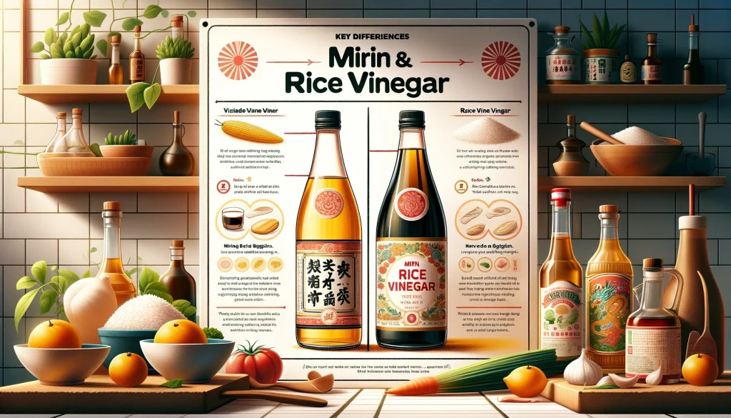 is mirin and rice vinegars the same