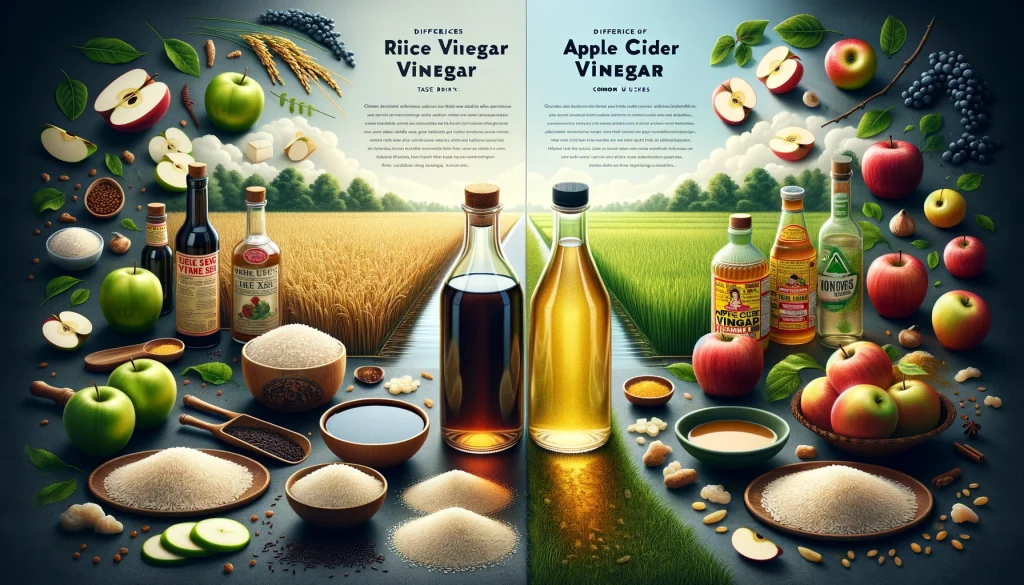 rice vinegar vs apple cider vinegar