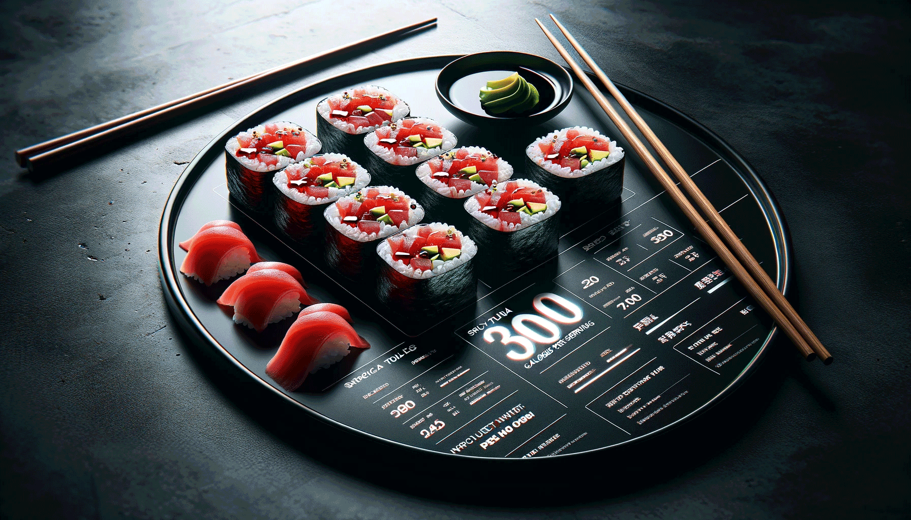spicy tuna roll calories