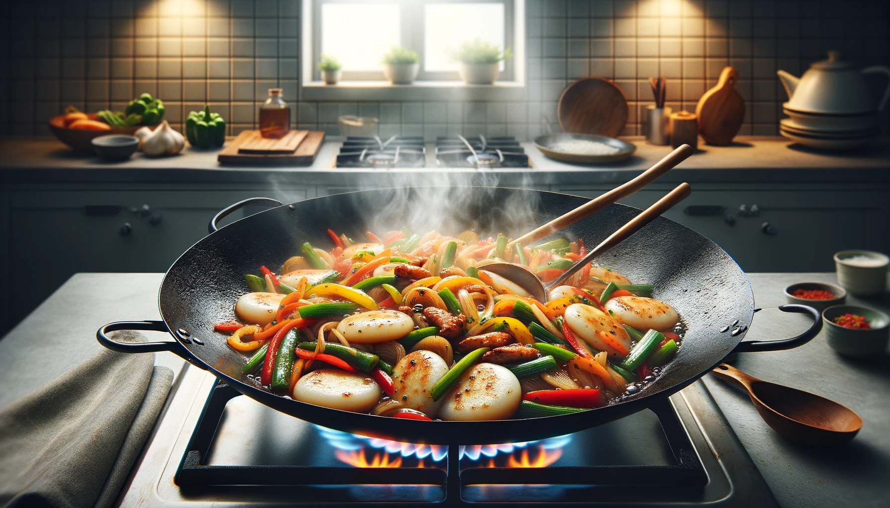 stir fry rice cake