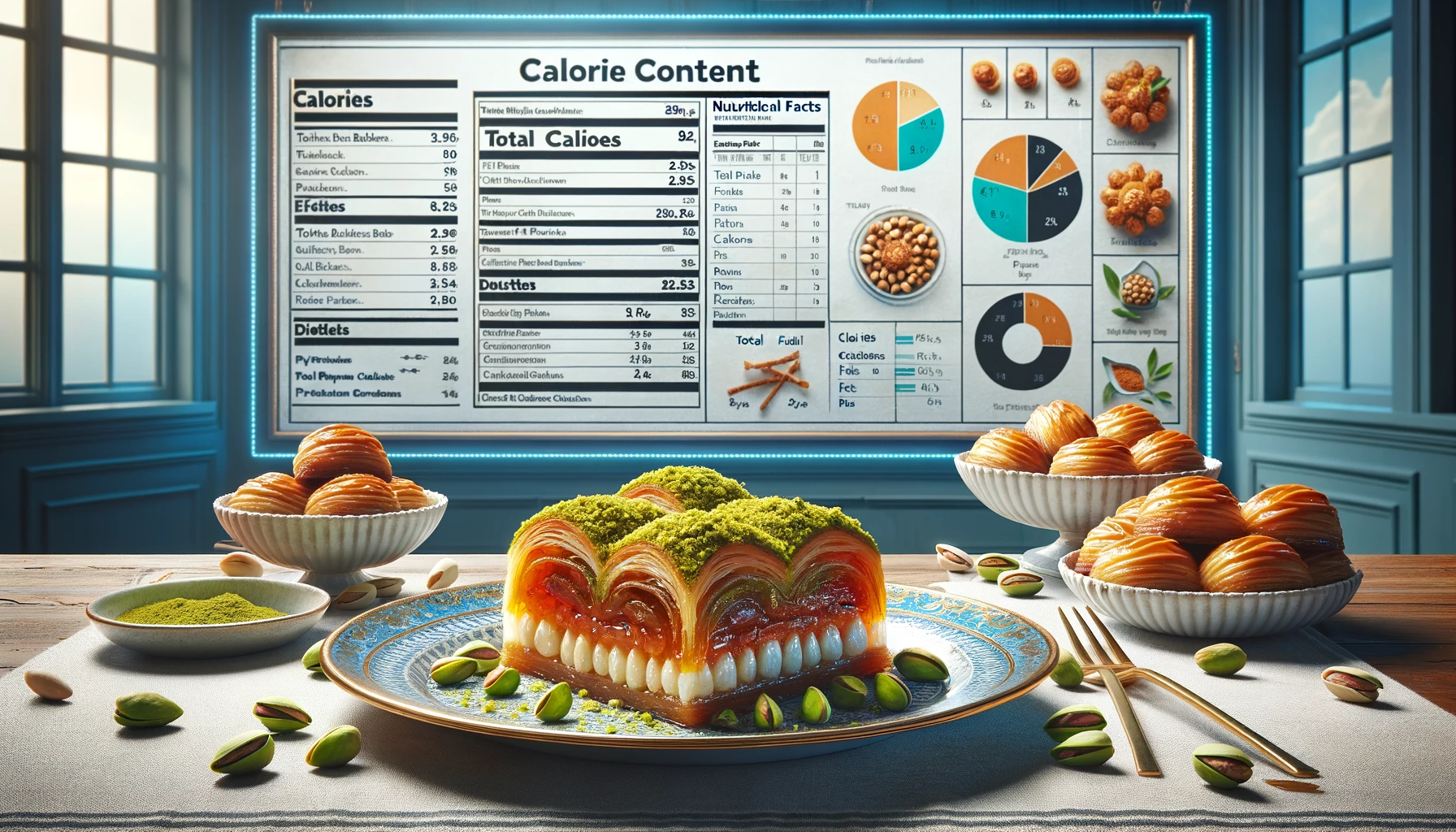 turkish pistachio baklava calories