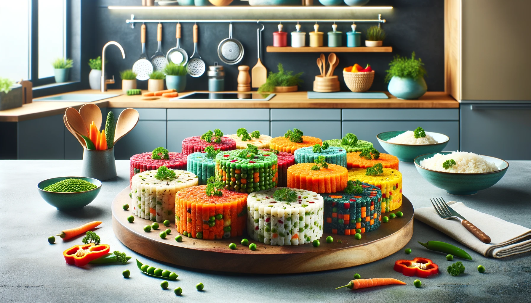 vegetarian rice cake