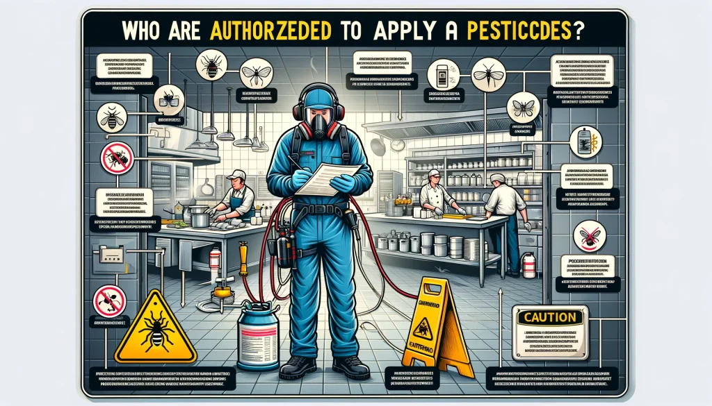 who can apply pesticides in a food service establishment