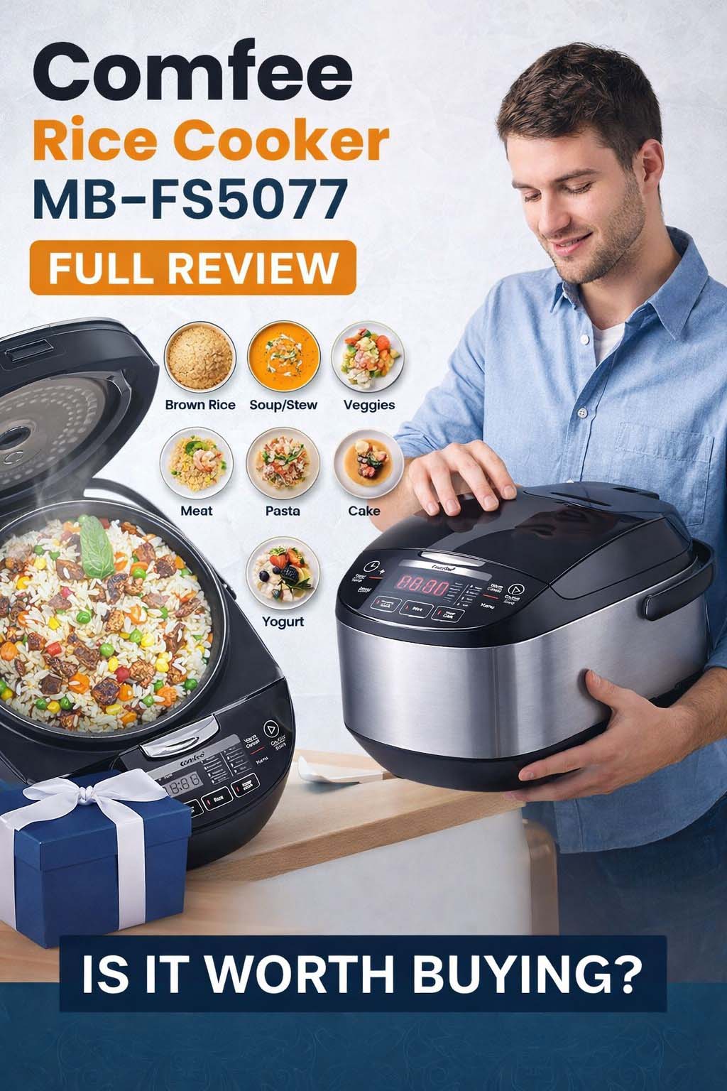 Comfee Rice Cooker Mb-Fs5077 Review Comfee Rice Cooker Mb-Fs5077 Review