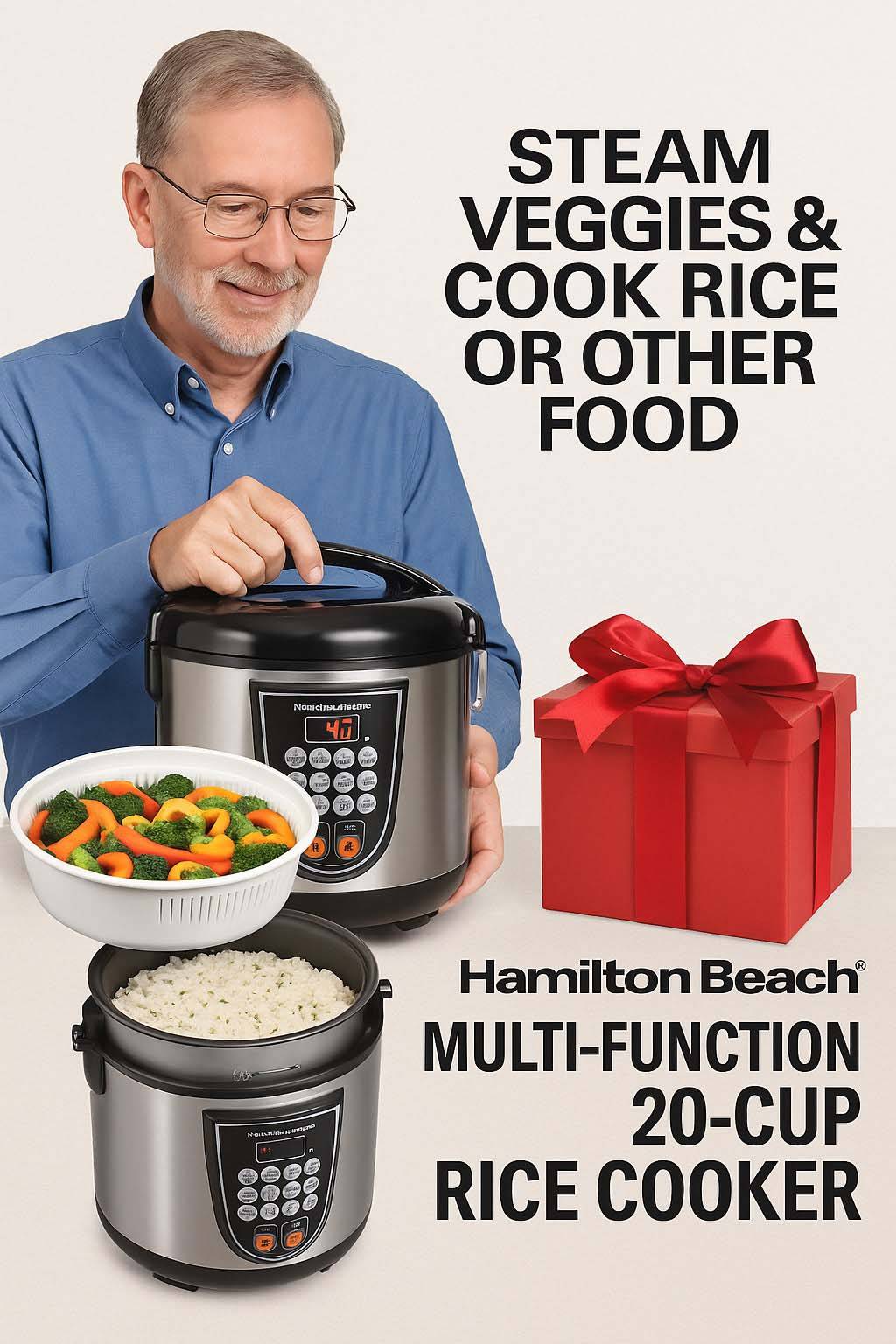 Hamilton Beach Multi-Function 20-Cup Rice Cooker