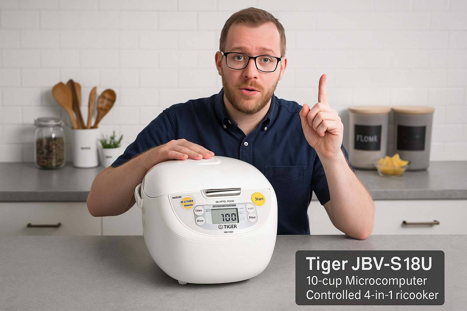 Tiger Jbv-S18u 10-Cup Microcomputer Controlled 4-In-1 Rice Cooker