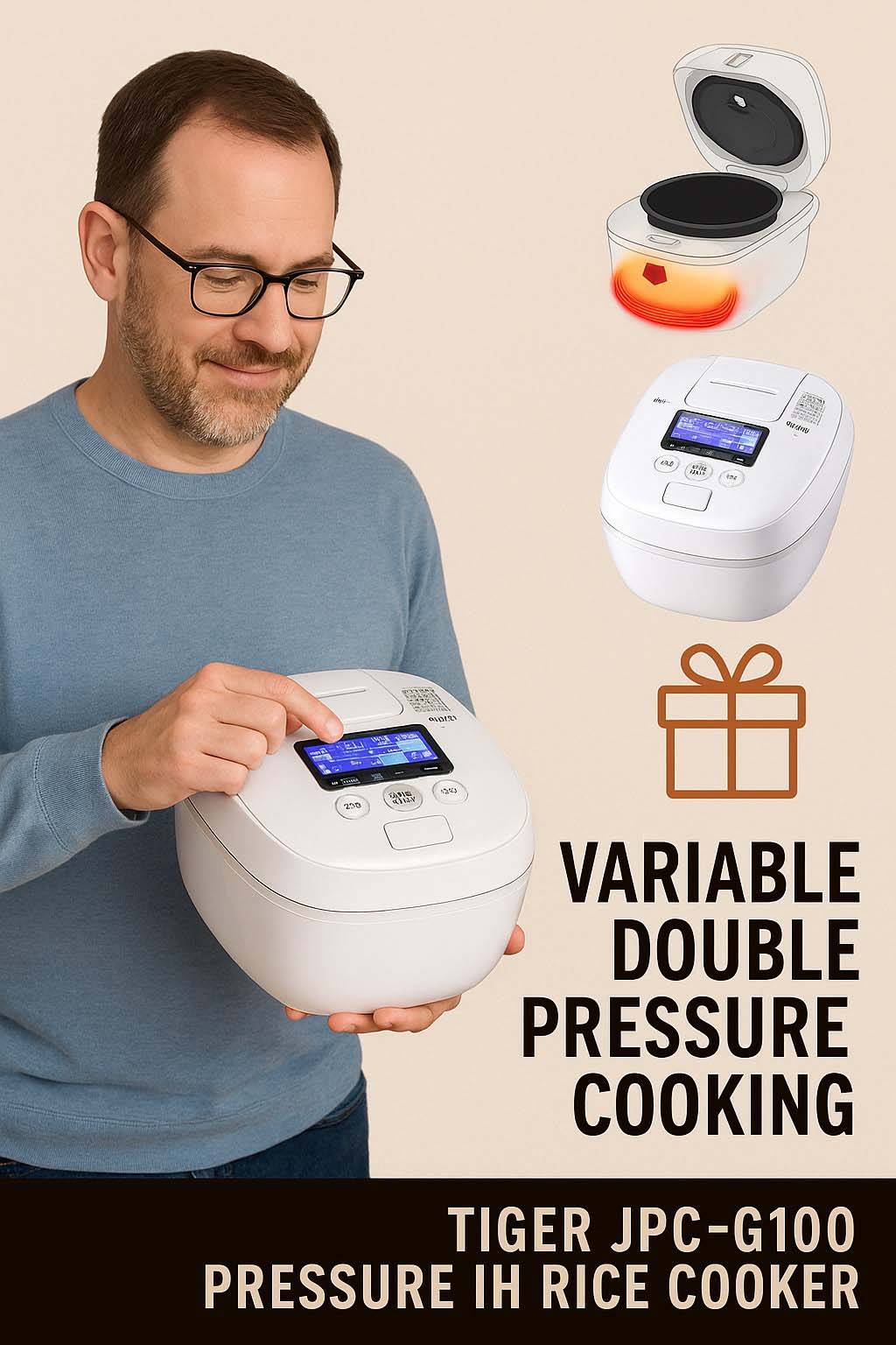 Tiger Jpc-G100 Wa Pressure Ih Rice Cooker