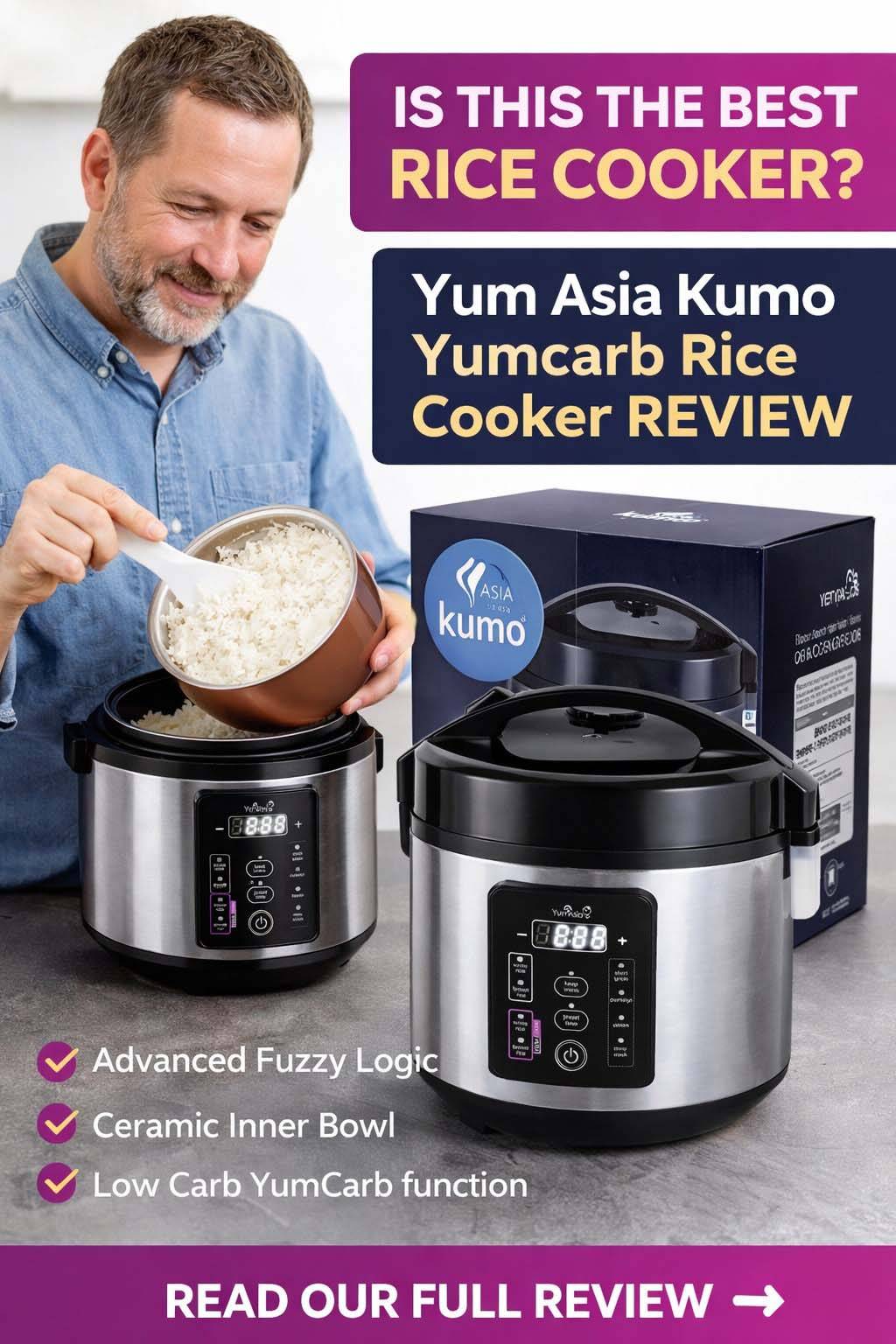 YUM-EY10LUS Yum Asia Kumo Yumcarb Rice Cooker Review