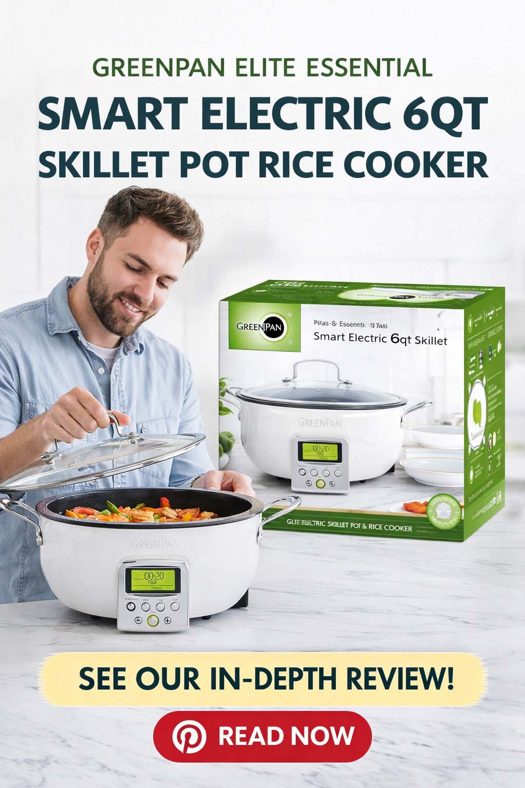 Greenpan Elite Essential Smart Electric 6qt Skillet Pot Rice Coo Greenpan Elite Essential Smart Electric 6qt Skillet Pot Rice Cooker Review
