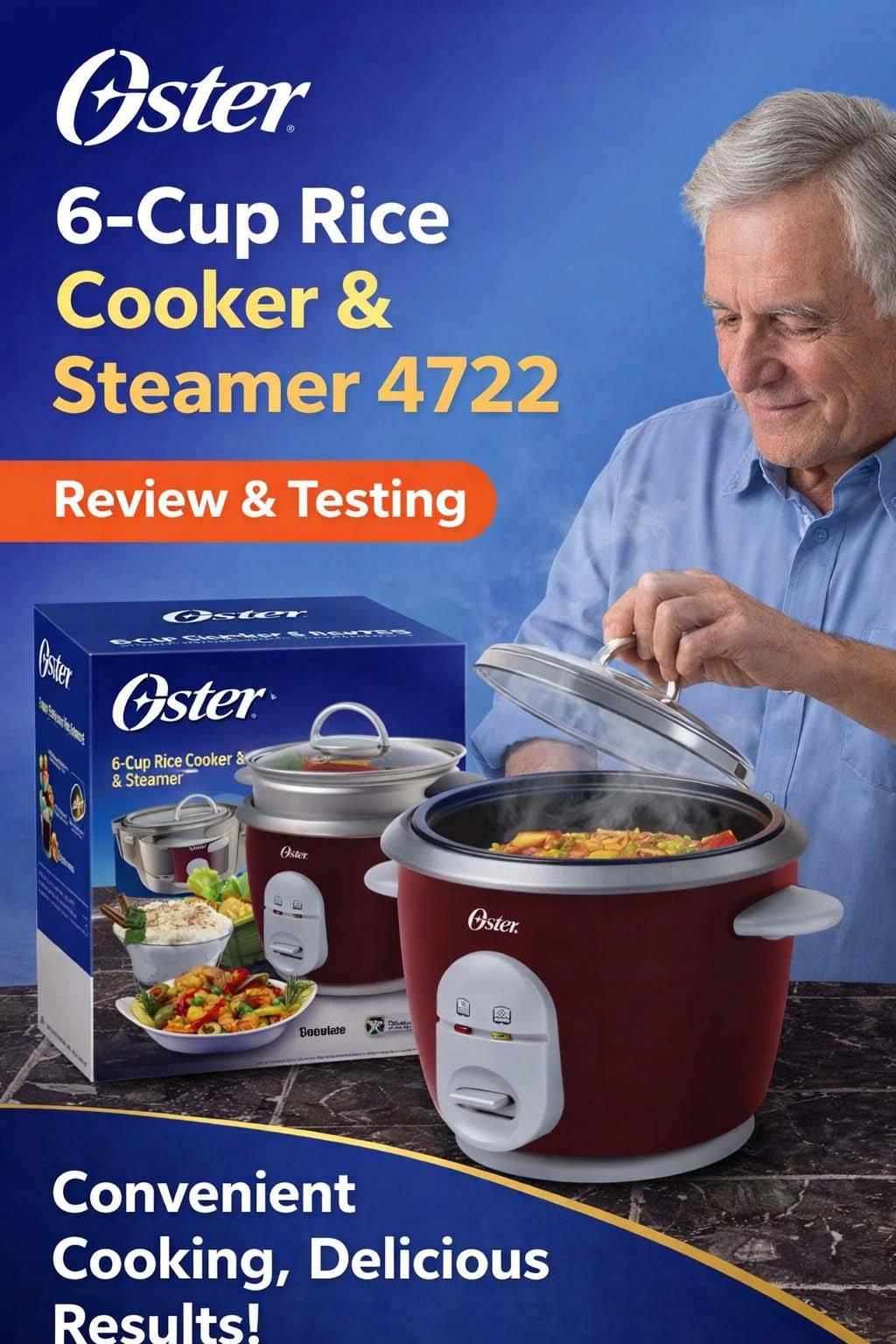 Oster 6-Cup Rice Cooker and Steamer 4722