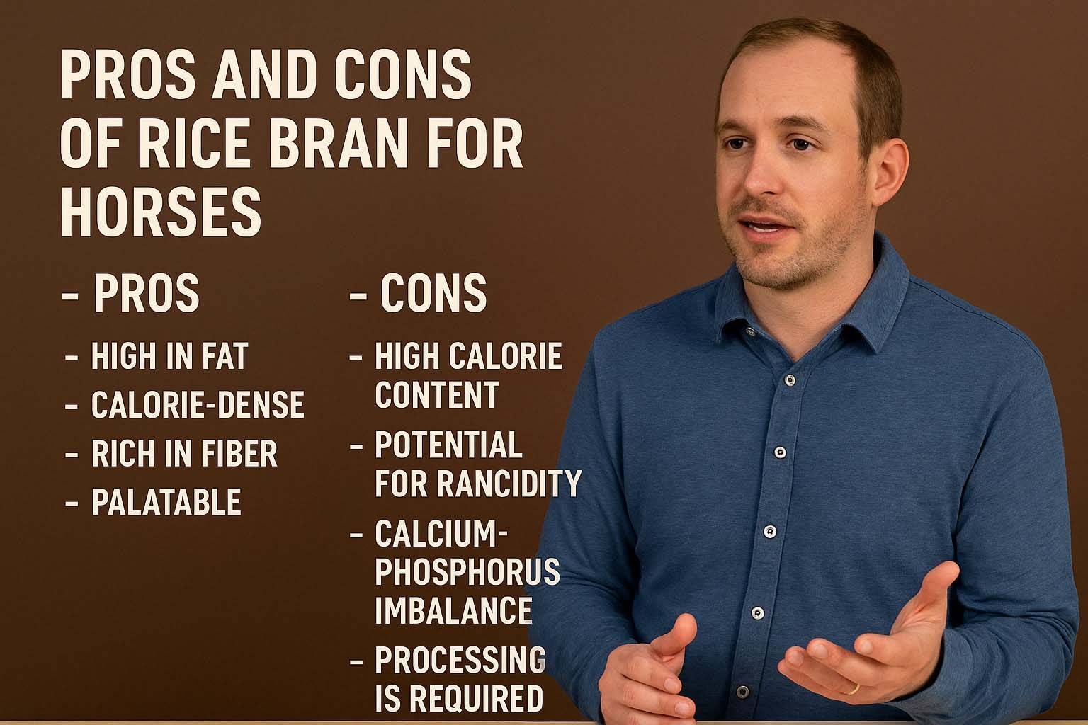 Pros and Cons of Rice Bran for Horses
