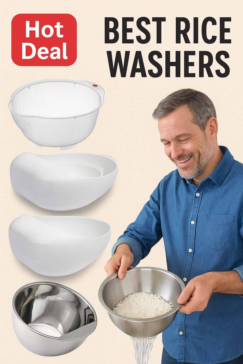 best rice washers