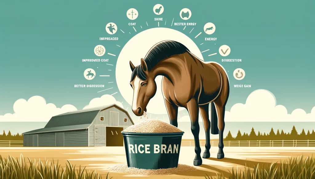 rice bran do for horses