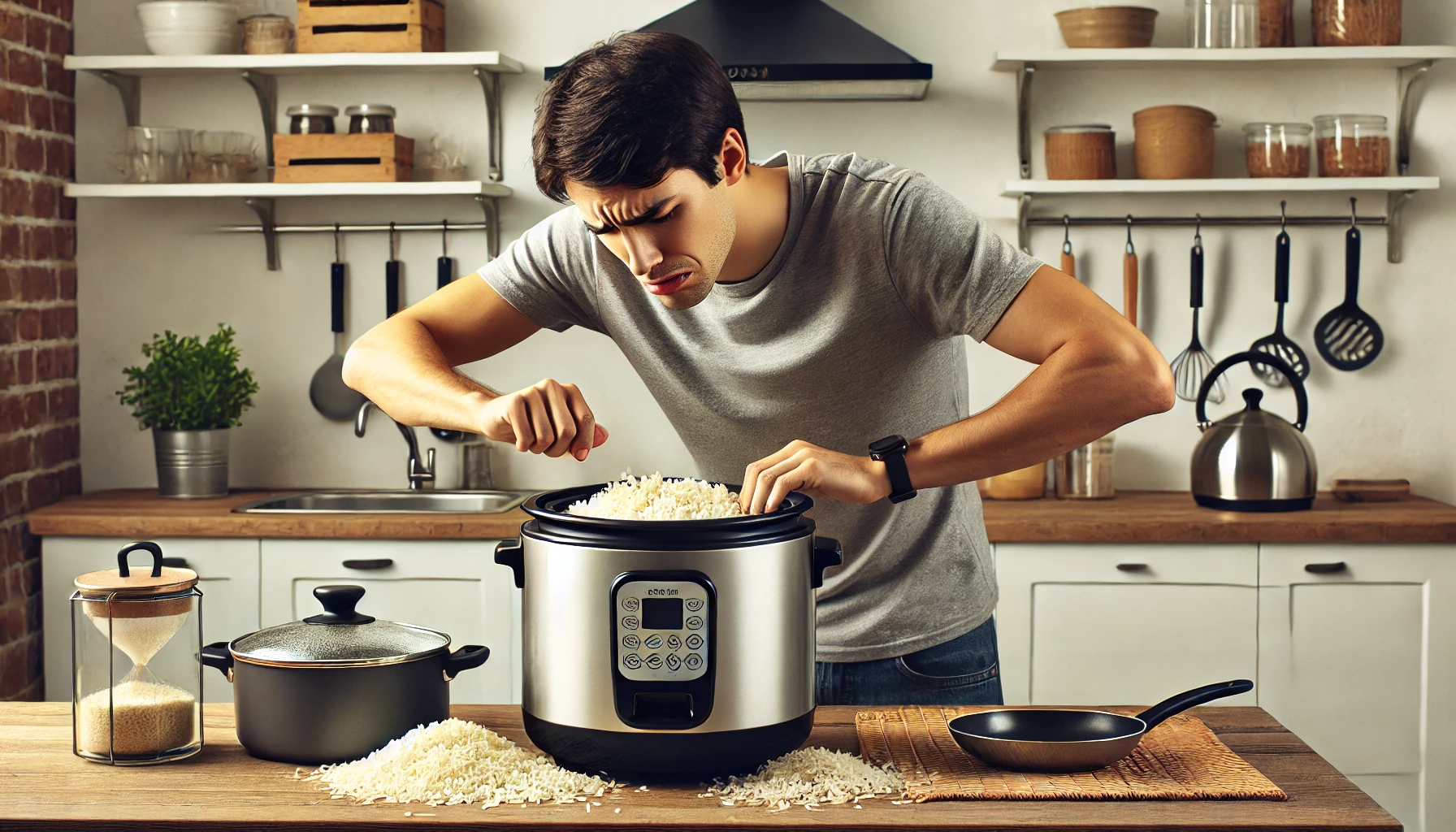 how do you fix undercooked rice