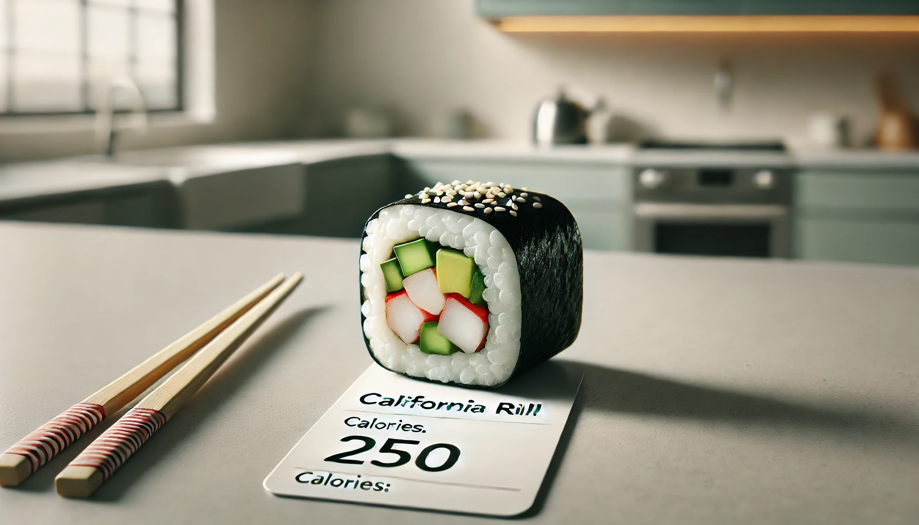 how many calories in one california roll