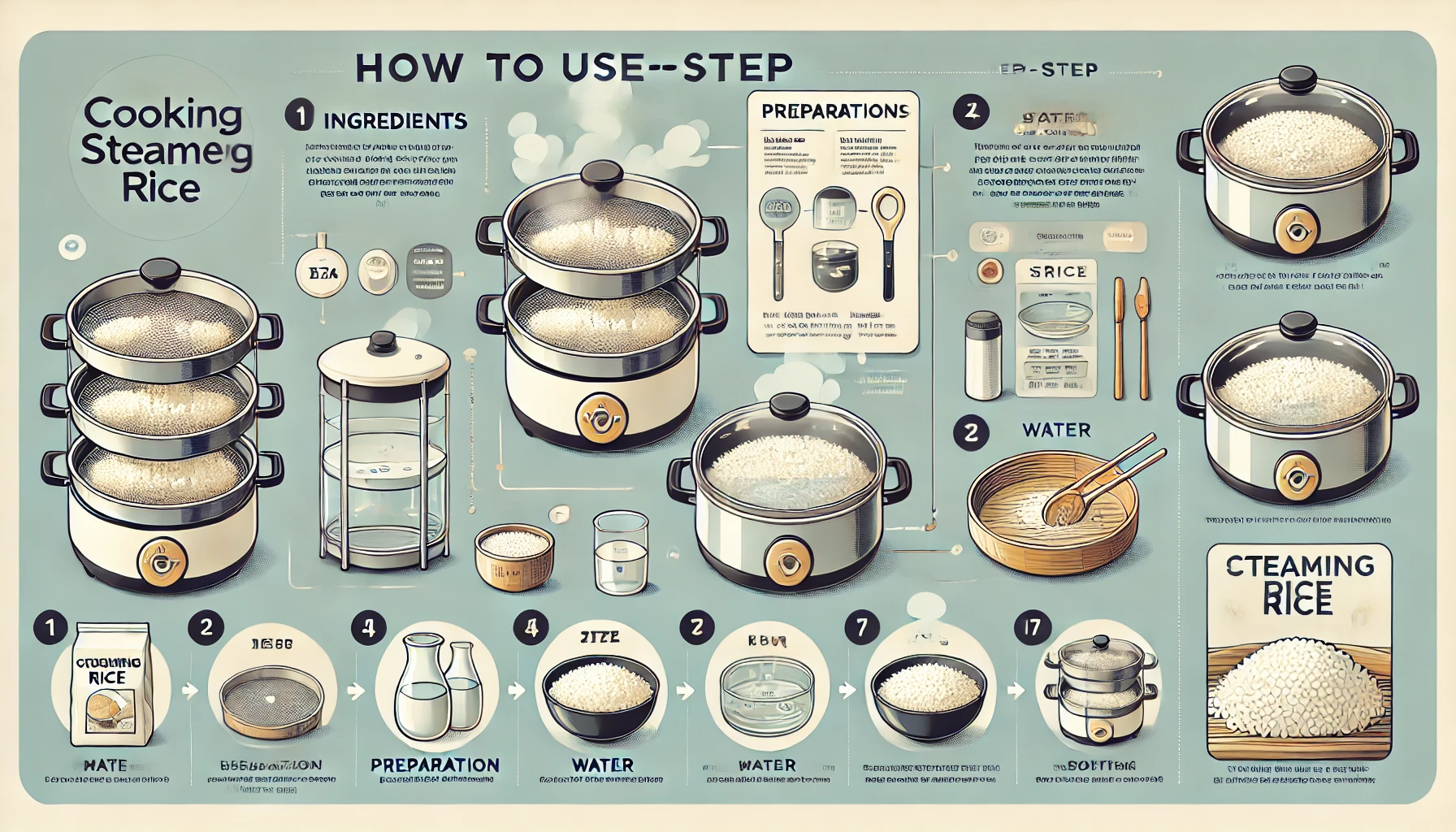 how to use a steamer for rice