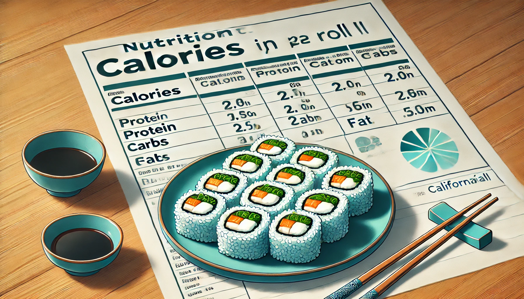 how many calories in the california rolls