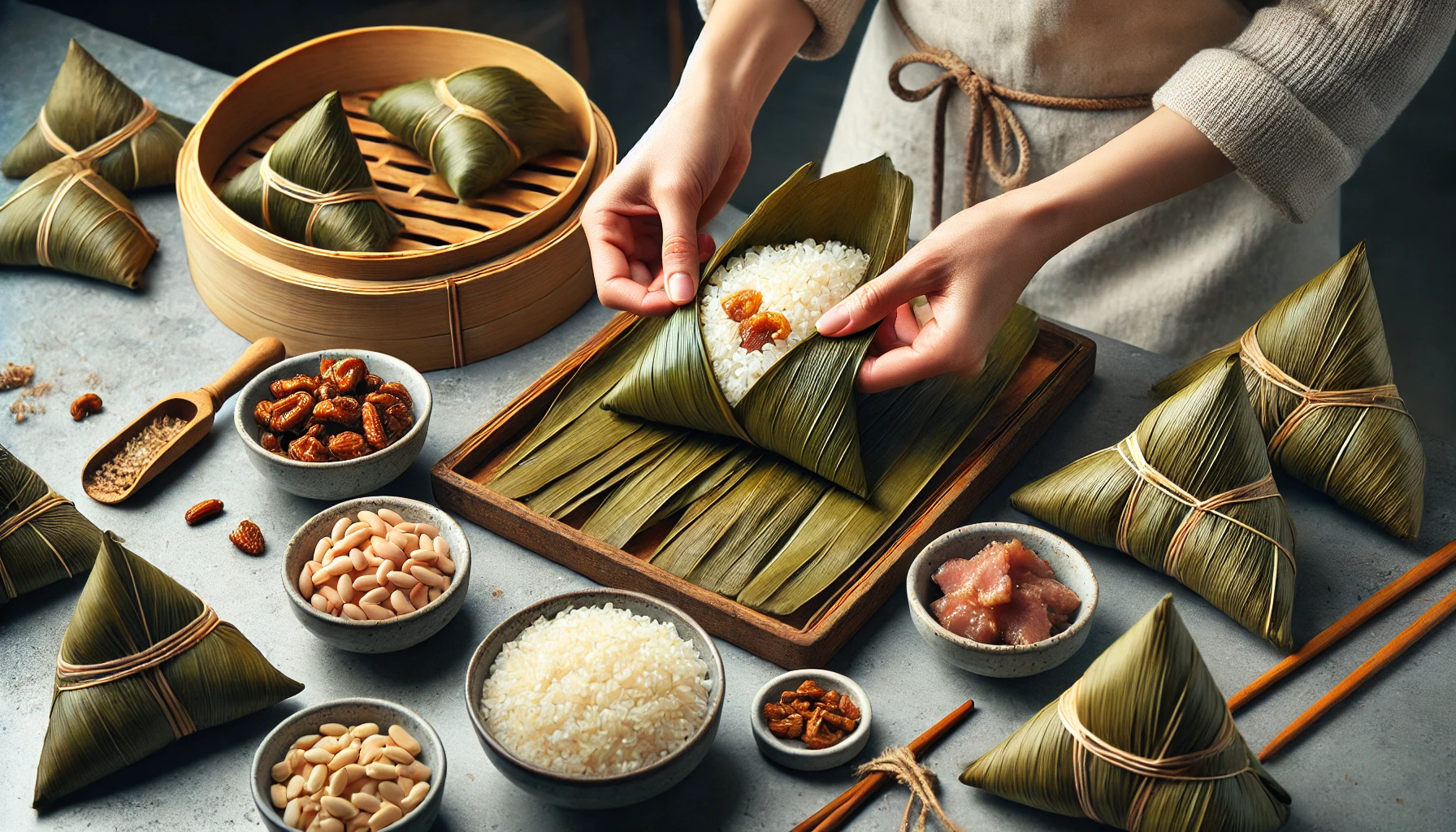 How do you wrap chinese sticky rice
