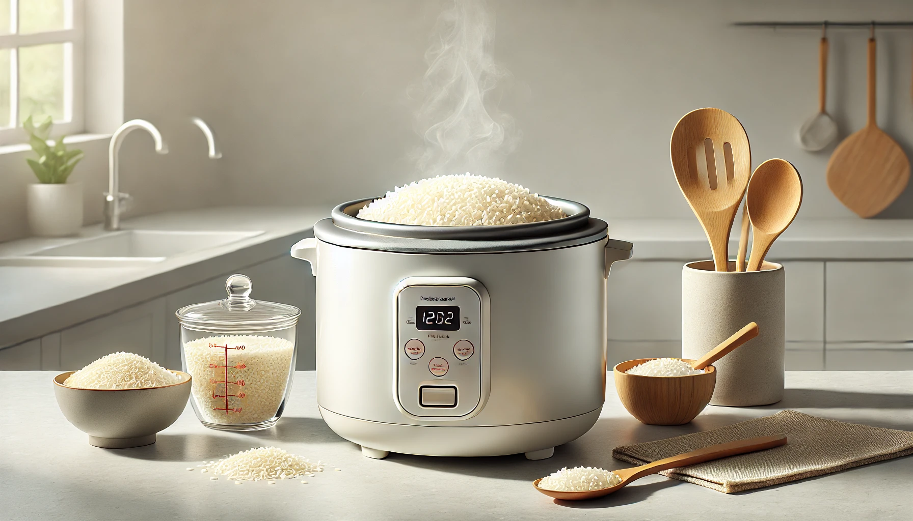 how long to cook rice in Pampered Chef Rice Cooker