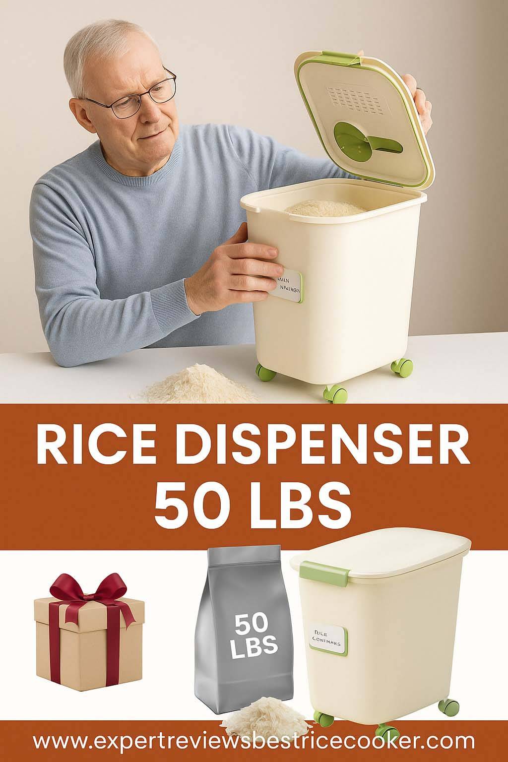 Rice Dispenser 50 lbs