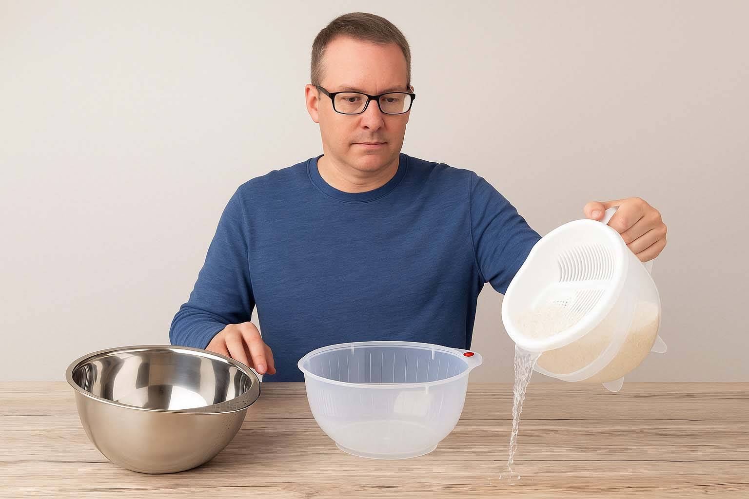 best rice washing bowl