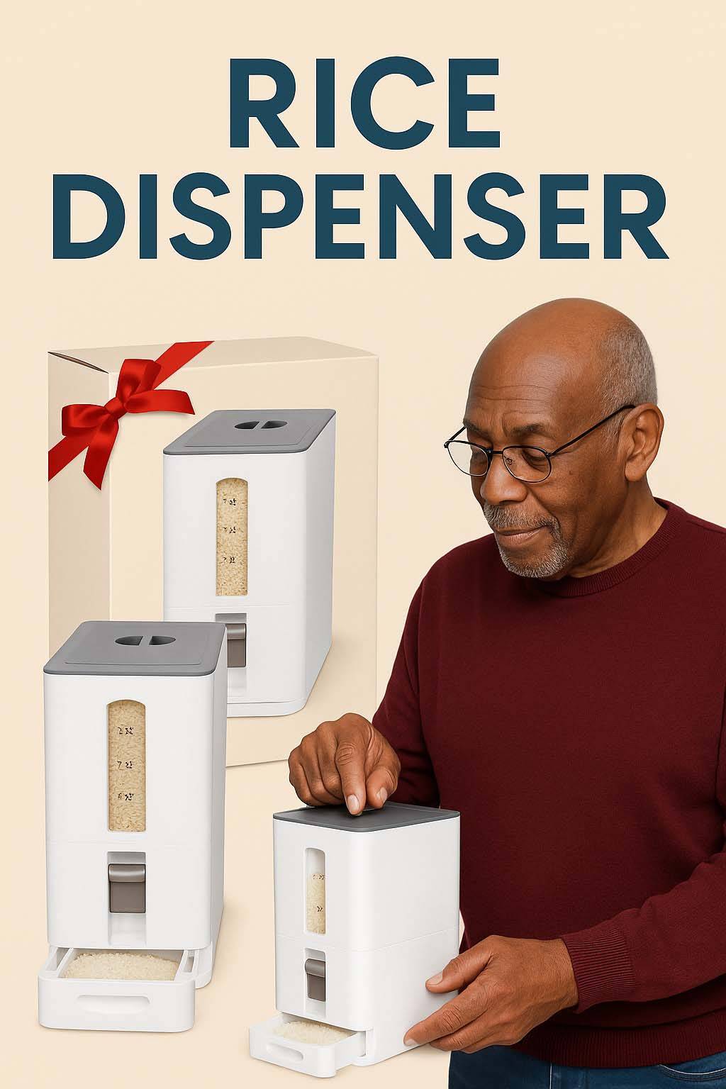 rice dispenser 50 lbs wholesale